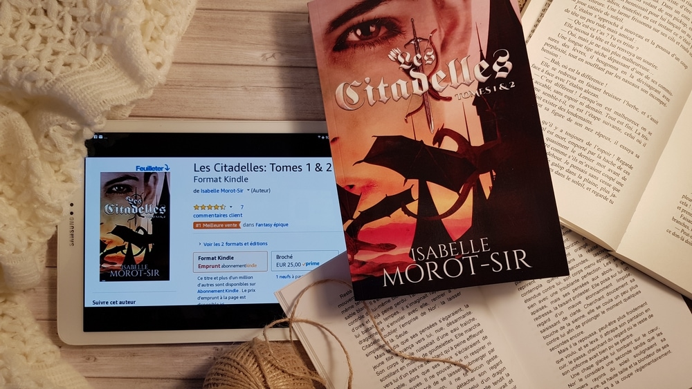 Le livre d'Isabelle Morot-Sir "Les citadelles T1 & T2" dans le top 100 d'Amazon