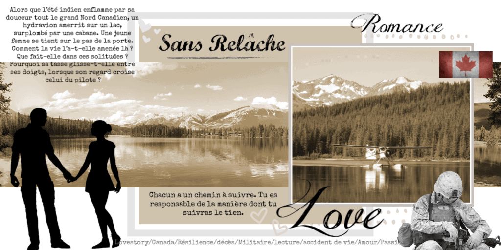 Moodboard d'inspirations pour le livre 'Sans relâche' d'Isabelle Morot-Sir