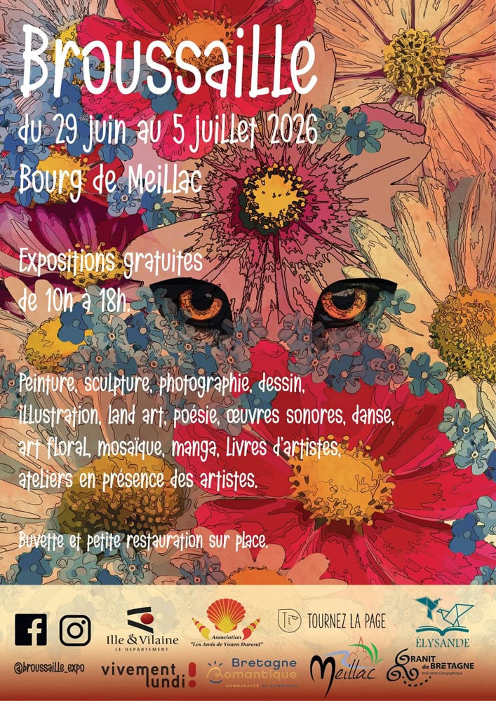 Affiche du Festival Broussaille 2026 organisé à Meillac, en Ille-et-Vilaine.
